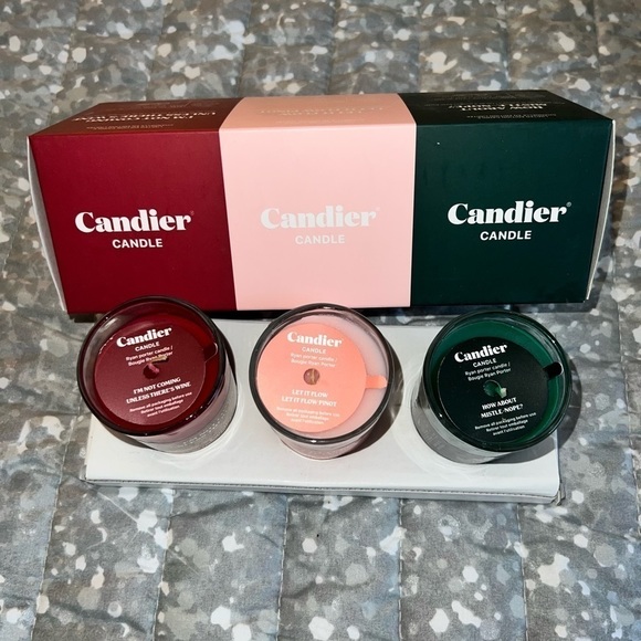 NEW in Box Ryan Porter Candier Votive Holiday Candle Set of 3 - Picture 3 of 3